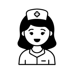 Hand-Drawn Nurse Illustration 