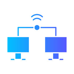 Fototapeta premium computer gradient icon