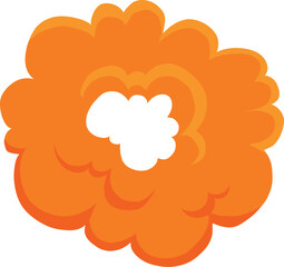 Cartoon motion explosion. Animated explosion shot, explode fire frames. Exploding effect frames vector illustration icon. Explosion cartoon animation, boom movement, explore effect