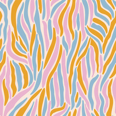 Abstract pattern resembling organic shapes and flowing lines. The design creates a soothing visual texture, perfect for backgrounds, textiles, and modern art applications.