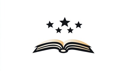 Obraz premium Open Book with Stars - Concept Art