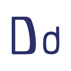 Fototapeta premium English letter (uppercase and lowercase) isolated on white background