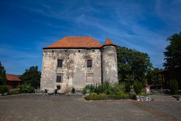 medieval castle Saint Miklosh in Chynadiyevo, Ukraine