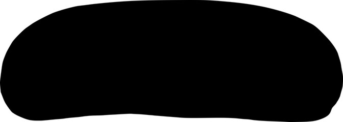 Fototapeta premium Hotdog bun silhouette