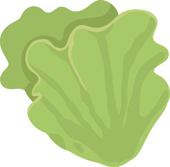 Pizza salad leaf ingredient isolated on white. Vector cartoon illustration of dough base, tomato, pepper, mushroom pieces, slices of ham and salami, ketchup sauce, olive oil, rosemary, italian food