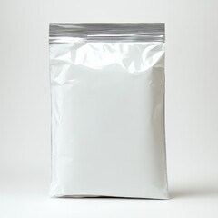 simple white polymailer bag with no label, white background
