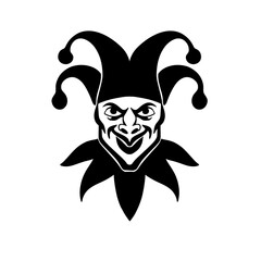 Evil Jester Joker Vector Illustration