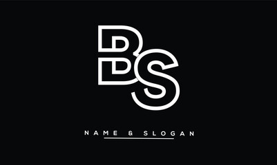 SB, BS Abstract Letters Logo Monogram