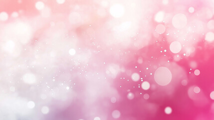 Fototapeta premium Light pink and white bokeh background with sparkles