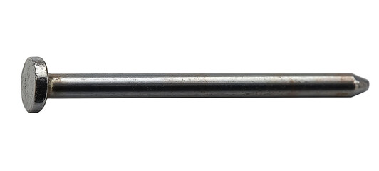 Metal nail, on a transparent background. high resolution PNG file