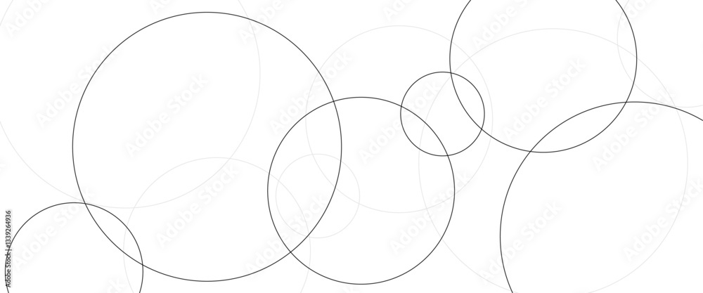Wall mural vector plexus circles connection for global communication, science and technology background design.