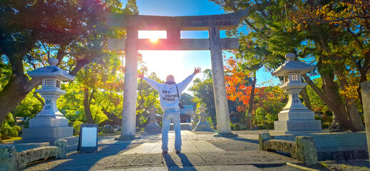 Munakata Taisha, a collection of three Shinto shrines and head of the approximately 6,000 Munakata...