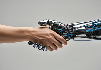 Symbiosis of Man and Technology: Handshake of the Future