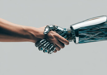 Symbiosis of Man and Technology: Handshake of the Future