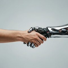 Symbiosis of Man and Technology: Handshake of the Future