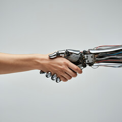Symbiosis of Man and Technology: Handshake of the Future