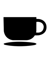 Coffee clip art design on plain white transparent isolated background for card, shirt, hoodie, sweatshirt, apparel, card, tag, mug, icon, poster or badge