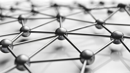 Abstract Network Connection Structure - Nodes and Lines
