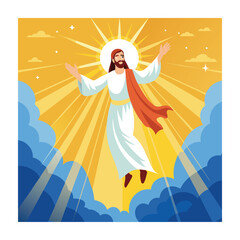 Ascension Day Concept Vector Illustration