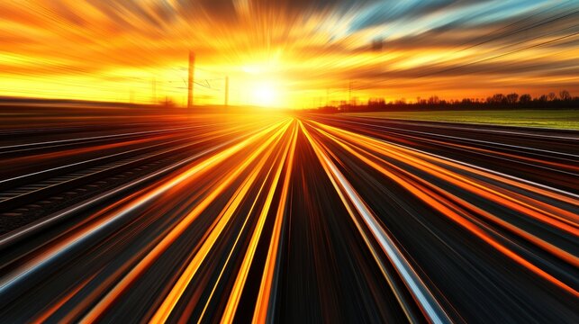 Sunset Speed: A Journey into the Golden Hour