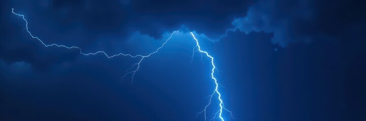Dark blue background, stylized thunder, single star , background, night, vector