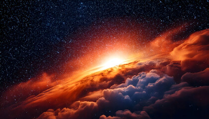 The Fiery Birth of a New Galaxy

