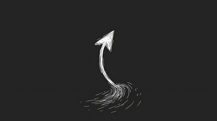 Ascending Arrow for Dark Background.
