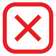 Obraz premium red cross mark png