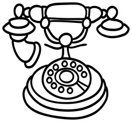 Classic Vintage Telephone sticker