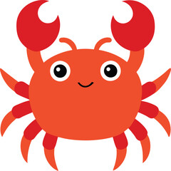Cute Crab Vector Illustration