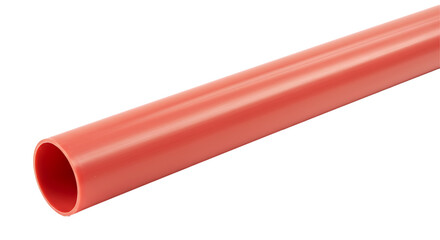 plastic pipe isolated on white background for industrial use 