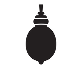Obraz premium Bomb With Burning Fuse Isolated. Explosive Impact: Cartoon Bomb Icon.