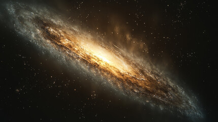 Obraz premium A cosmic-themed wallpaper showcasing a stunning galaxy filled with stars, designed for both mobile and PC screens