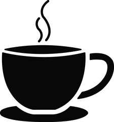 Coffee clip art design on plain white transparent isolated background for card, shirt, hoodie, sweatshirt, apparel, card, tag, mug, icon, poster or badge