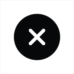 Obraz premium A simple cross icon, representing cancel, close, or delete.