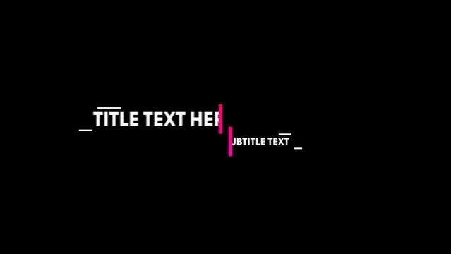 Modern Kinetic Text & Title Lower Third