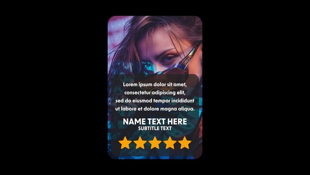 Gaming Testimonial Review with Image & Rating