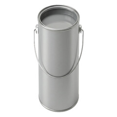 paint can grey color isolated