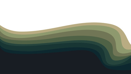 abstract olive green wave gradient contour pattern background vector illustration good for wallpaper, backdrop, background, web banner, and design template