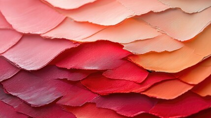 transitions between shades of red in abstract forms.