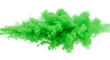 green smoke on white background © Said Sbg