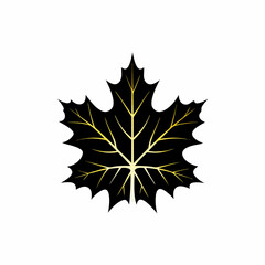 creative silhouette Maple Leaf icon victor illustration

