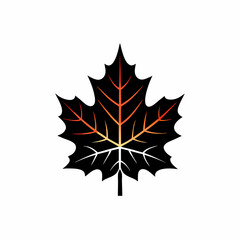 creative silhouette Maple Leaf icon victor illustration

