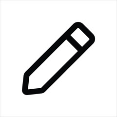 A simple pencil icon, suitable for representing writing, editing, or drawing.