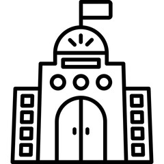 Fototapeta premium Government Building Icon