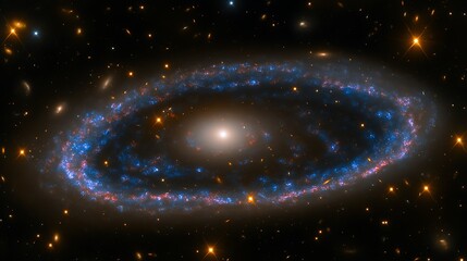 Fototapeta premium A stunning image of a beautiful spiral galaxy in space