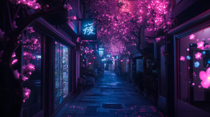 Fototapeta premium An aesthetically pleasing animated image, perfect as a PC wallpaper to enhance your desktop setup. ðŸ–¤
