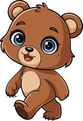 Obraz premium Cute Bear Vector Illustration