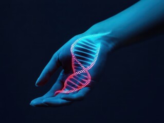 Elegant biotechinspired tattoo glowing softly on human skin, integrating DNA patterns, Biotechnology Minimalist, bioaugmentation