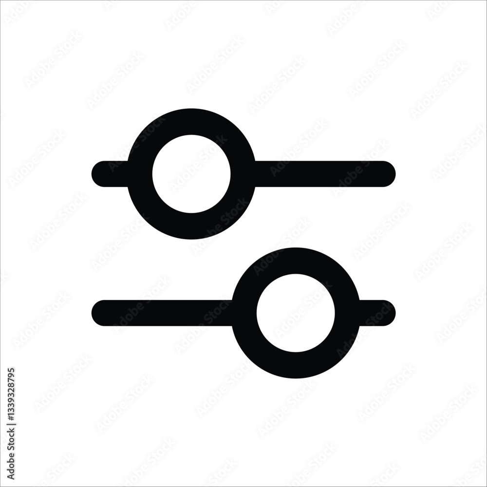 Wall mural an icon representing settings or configuration options.
